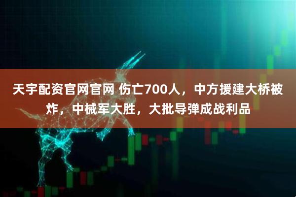 天宇配资官网官网 伤亡700人，中方援建大桥被炸，中械军大胜，大批导弹成战利品